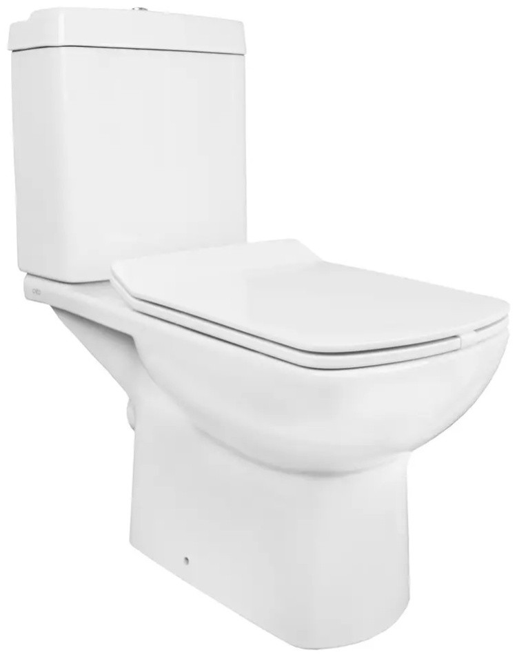 Унитаз напольный Creo TO1002RS с сиденьем белый