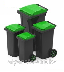 Мусорные контейнеры на 60,80,120 и 240 литров с крышкой. РФ.