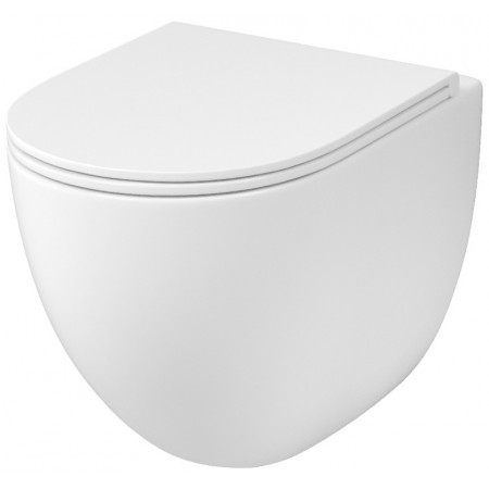 Унитаз подвесной Grossman GR-4498SQC Tornado безободковый с тонким сиденьем