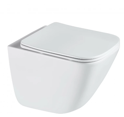 Унитаз подвесной Grossman GR-4497SQC Tornado безободковый, с сиденьем микролифт