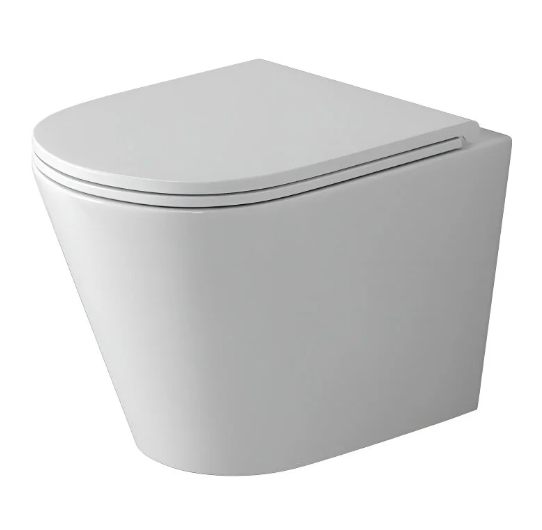 Унитаз подвесной Grossman GR-4478SQ Tornado безободковый с тонким сиденьем