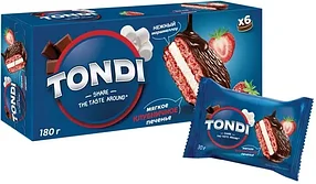 Choco Pie клубничный «Tondi», 180 г