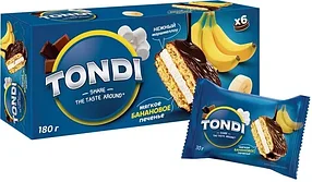 Choco Pie банановый «Tondi», 180 г