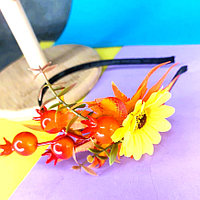 Ободок Осенний сад подсолнух и ягоды