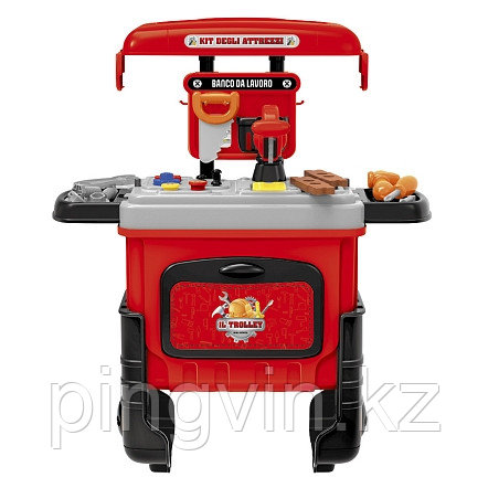 PITUSO Игровой набор инструментов Юный механик,в чемоданчике на колесах, фото 1