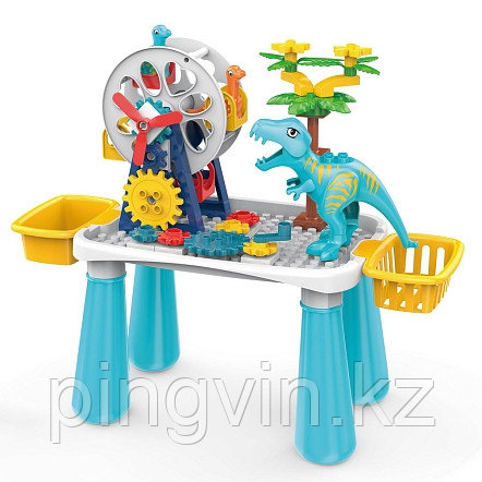 PITUSO  Стол для игры с конструктором, в компл. с конструктором 52эл, фото 1