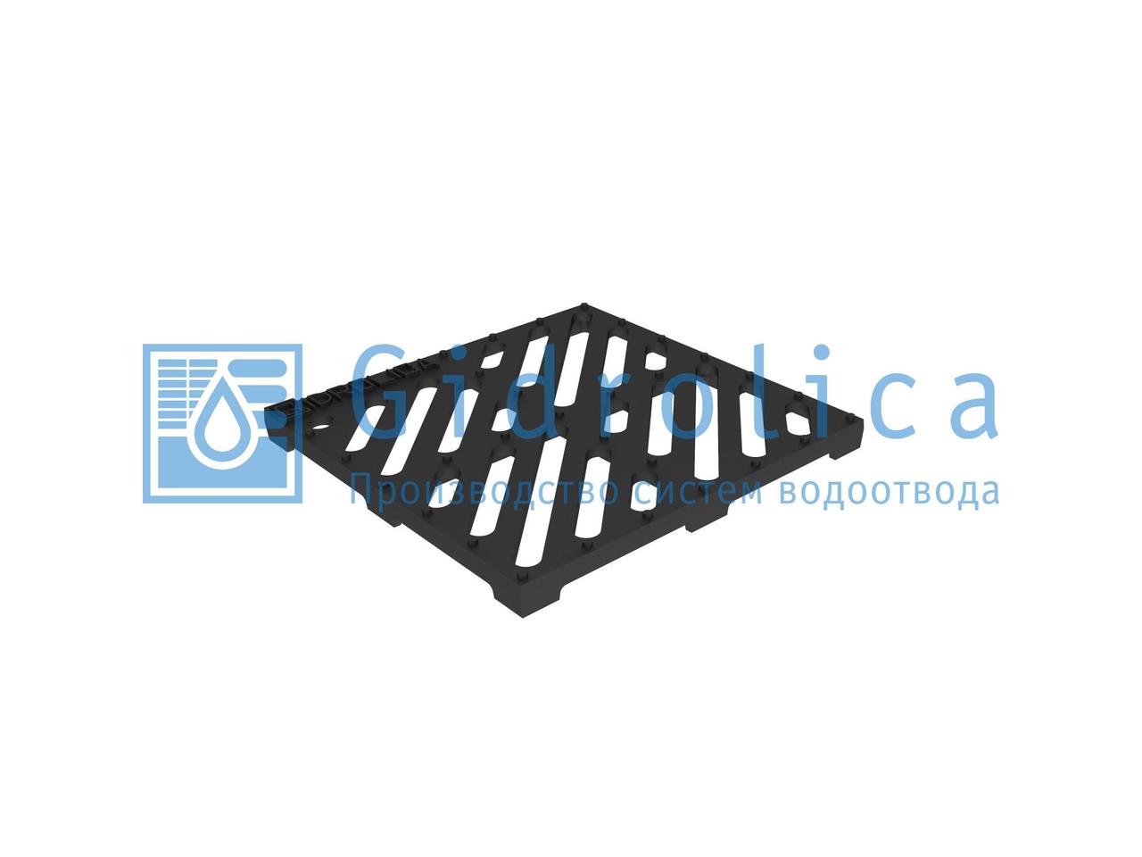 Решетка водоприемная Gidrolica Point РВ-28,5.28,5 - пластиковая, кл. А15, фото 1