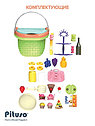 PITUSO Игровой набор Мини кухня в корзине (Десерты) 22,5*19,5*17,5 см, 27 эл-в, фото 5