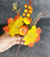 Искусственная ветка с ягодами длина 25-28 см