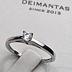 Золотое кольцо с бриллиантом б/з 0,12Ct VS1/H VG-Cut, 1,61гр, 16,5 размер, фото 4