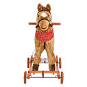 PITUSO Качалка-Лошадка с колесами Св.Коричневый, 74*30*64см, фото 6