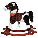PITUSO Качалка-Лошадка с колесами, Белый с коричневым, 74*30*64см, фото 7