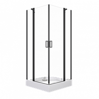 Душевое ограждение ТРИТОН "Тау-Блэк" 900х900х2070 мм, квадратный поддон (Щ0000054038)