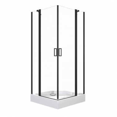 Душевое ограждение ТРИТОН "Тау-Блэк" 900х900х2070 мм, квадратный поддон (Щ0000054038)