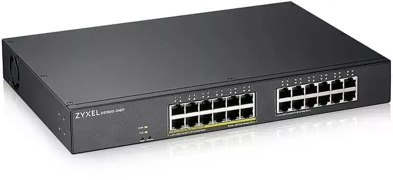 Коммутатор Smart L2 Gigabit PoE Switch Zyxel GS1900-24EP, 24xRJ-45: 1G (12x PoE+), 130W PoE budget, rack 19"