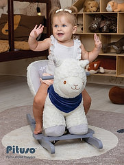 PITUSO Качалка (с сиденьем) Лама, Белый, 68*36*53см