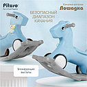 PITUSO Качалка-каталка Лошадка Grey/Серый+Голубой, 65*34*44 см, фото 6
