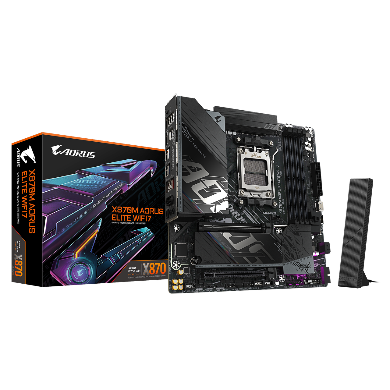 Материнская плата GIGABYTE X870M AORUS ELITE WIFI7, фото 1