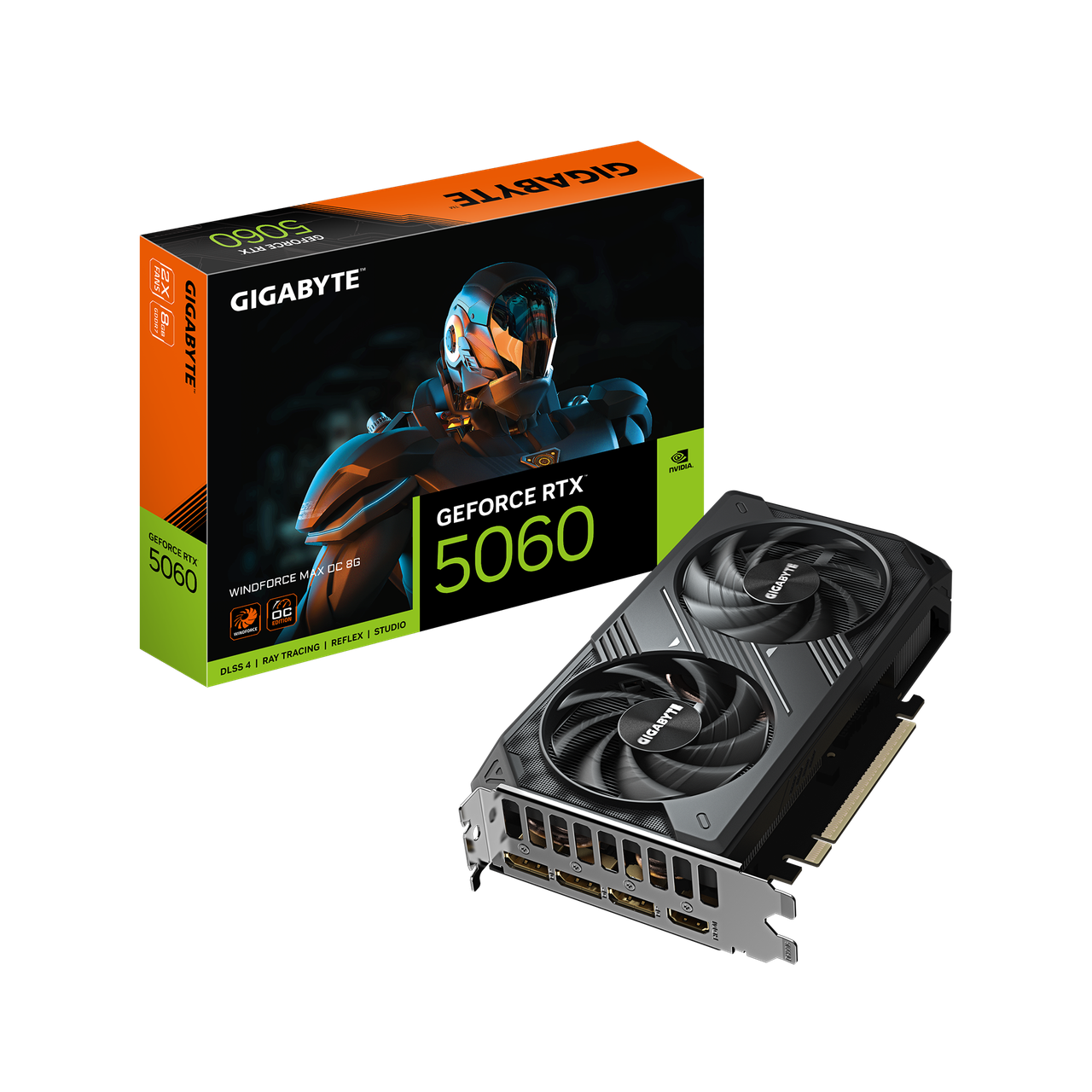 Видеокарта GIGABYTE GeForce RTX 5060 WINDFORCE MAX OC (GV-N5060WF2MAX OC-8GD)