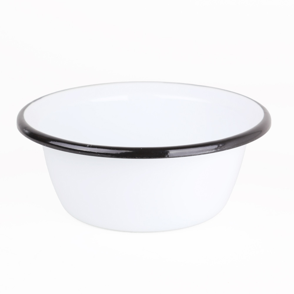 Миска эмалированная 0,8 л, Стальэмаль 2с5, без рисунка, белый, фото 1