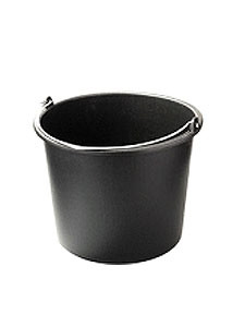 Ведро строительное 12л черное, фото 1