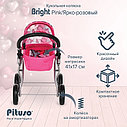 PITUSO Кукольная коляска Bright pink/Ярко-розовый, фото 4