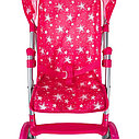 PITUSO Кукольная коляска Прогулка Stars/Pink/Звезды/Розовый, фото 8