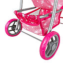 PITUSO Кукольная коляска Прогулка Stars/Pink/Звезды/Розовый, фото 9