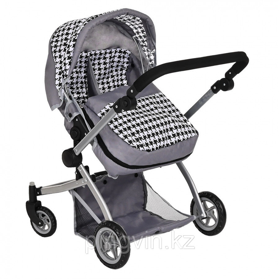 PITUSO Кукольная коляска-трансформер, двухместная Grey/Серый, фото 1