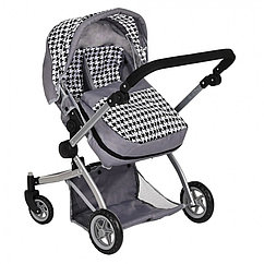 PITUSO Кукольная коляска-трансформер, двухместная Grey/Серый