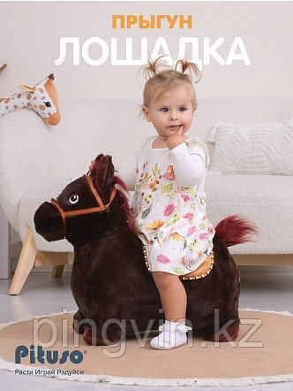 PITUSO Прыгуны-животные Лошадка, 57*27*50см, Черный, фото 1