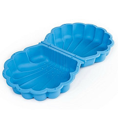 PARADISO Песочница с крышкой РАКУШКА (87 x 78 x 20h) голубой