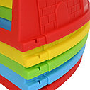 PILSAN Песочница складная Песочный Замок,с аксесс-ми (88х88х14,5h),разноцветная, фото 5