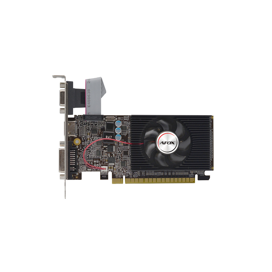 Видеокарта AFOX GT610 2GB D3 LP Single Fan (AF610-2048D3L7-V6), фото 1