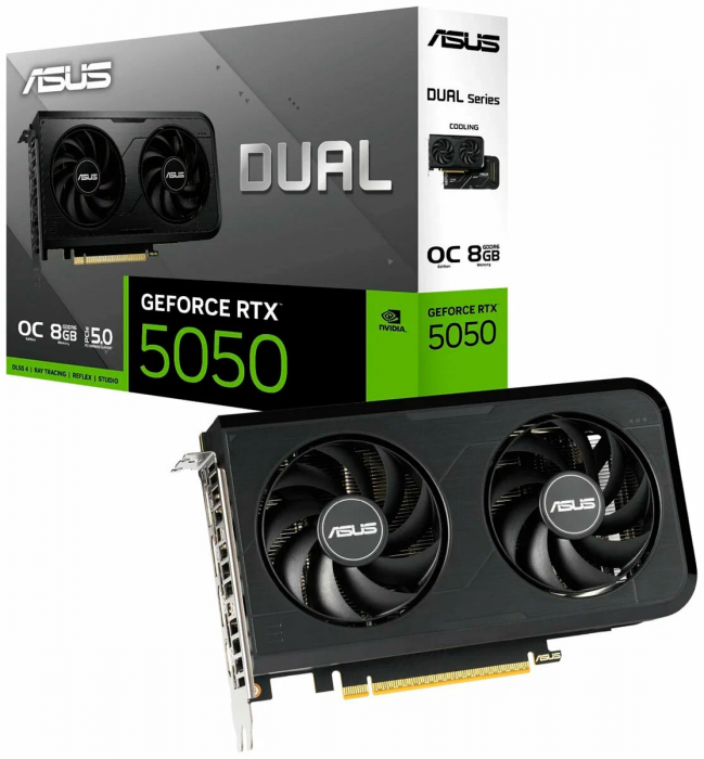 Видеокарта ASUS DUAL-RTX5050-O8G (DUAL-RTX5050-O8G), фото 1