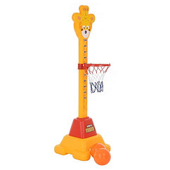 EDU PLAY Стойка баскетбольная ЖИРАФ жел./крас