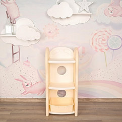 EDU-PLAY Стеллаж,3 полки,Бежевый