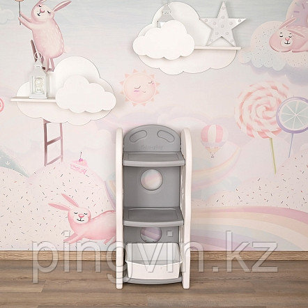 EDU-PLAY Стеллаж,3 полки, Серый, фото 1