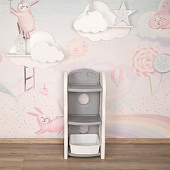 EDU-PLAY Стеллаж,3 полки, Серый