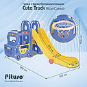 PITUSO Горка Cute Truck с баскет.кольцом Blue/Голубой,180*123*100h, фото 4