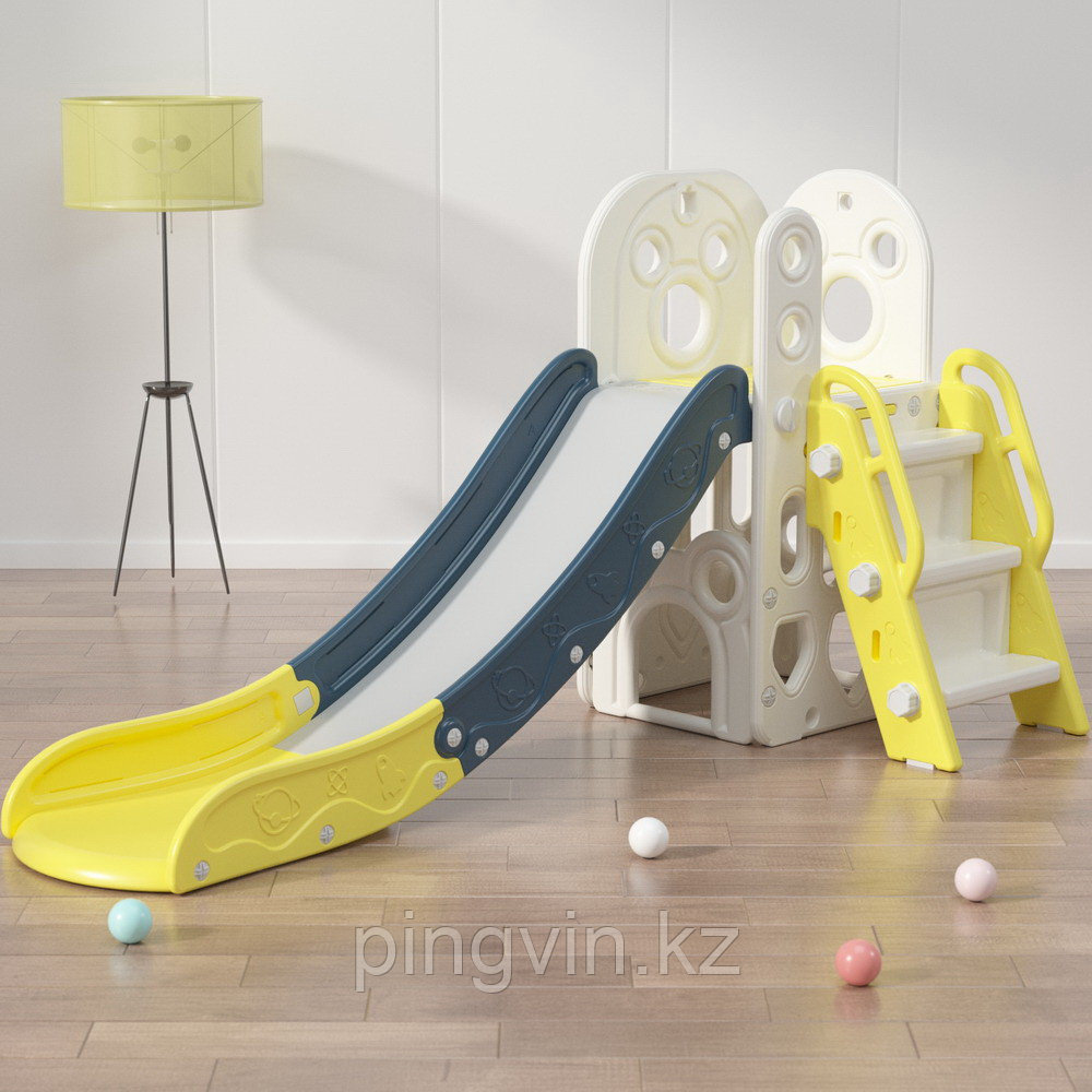 PITUSO Горка Башня с баскет. кольцом Yellow/Желтый,195*90*95h, фото 1