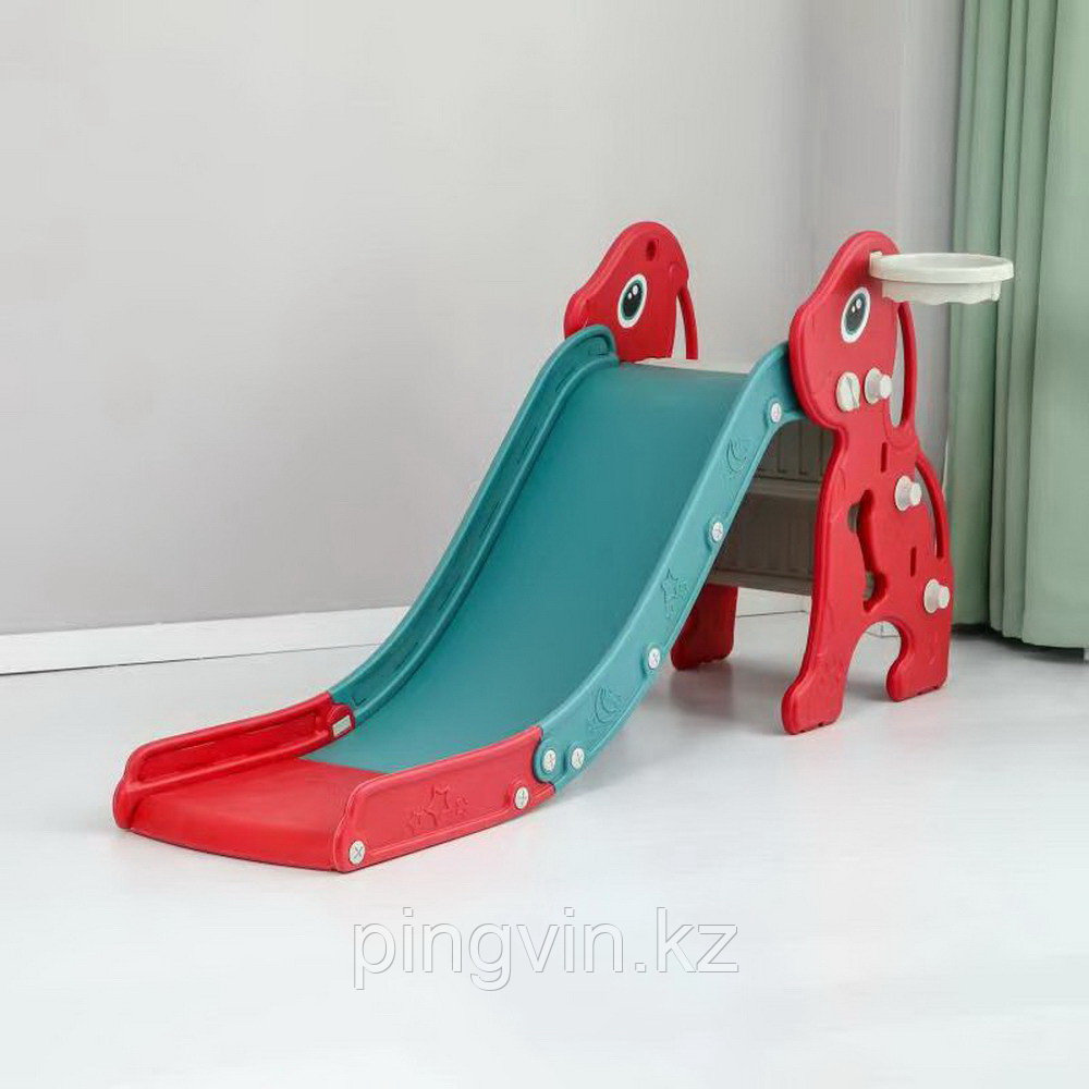 PITUSO Горка Полкан с баскет.кольцом Red/Красный,152*65*73h, фото 1