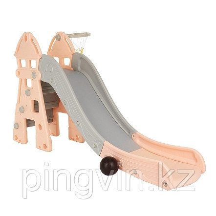 PITUSO Горка с баскет.кольцом Замок Бежевый/серый 185*46*96h, фото 1