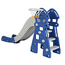 PITUSO Горка с баскет.кольцом ЗАМОК Синий/серый 185*46*96h, фото 4