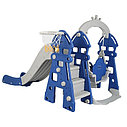 PITUSO Горка-Комплекс ЗАМОК (горка, качели) (звук) 185*146*122h Синий/ серый, фото 8