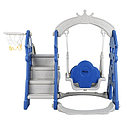 PITUSO Горка-Комплекс ЗАМОК (горка, качели) (звук) 185*146*122h Синий/ серый, фото 9