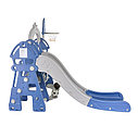 PITUSO Горка-Комплекс Замок(горка,качели, футб. ворота, баскет. стойка)(звук) Синий/серый, 249*146*122h, фото 4