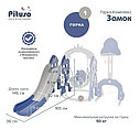 PITUSO Горка-Комплекс Замок(горка,качели, футб. ворота, баскет. стойка)(звук) Синий/серый, 249*146*122h, фото 8