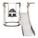 PITUSO Горка-комплекс Планета (горка, качели, баскет. кольцо) Серый/Белый 150*195*110 см, фото 8