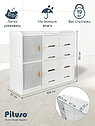 PITUSO Стеллаж для игрушек с ящиками Desire,White-Grey/Белый-Серый,108*32*90h, фото 2